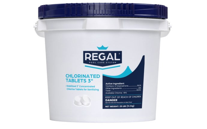 25lb 3" Chlorine Tablets- Unwrapped
